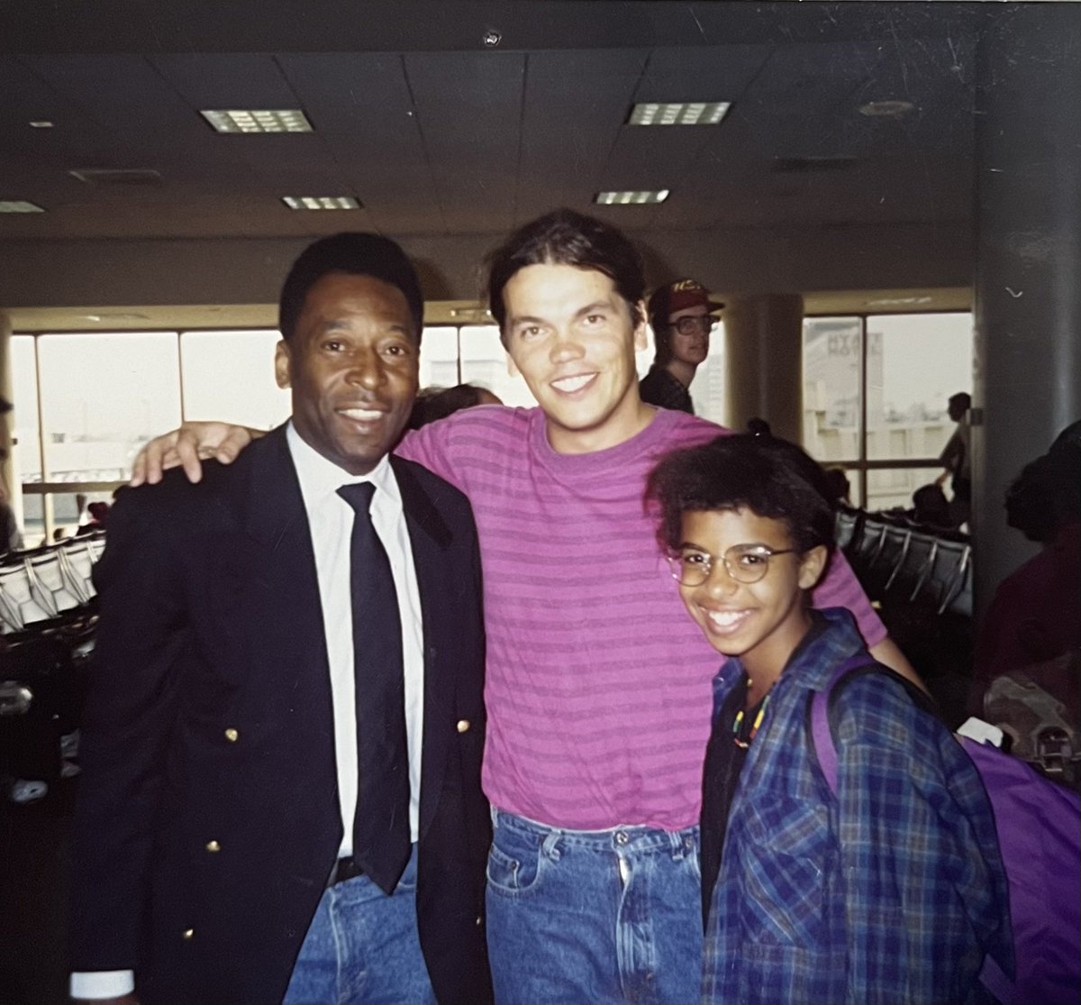 NovenaCarmel's tweet photo. Thank you thank you thank you for everything Pelé, including being very kind to my step dad and I when we fanned out on you at a Brazilian airport in the 90s. 🥹❤️‍🔥 https://t.co/BJVT98uINC