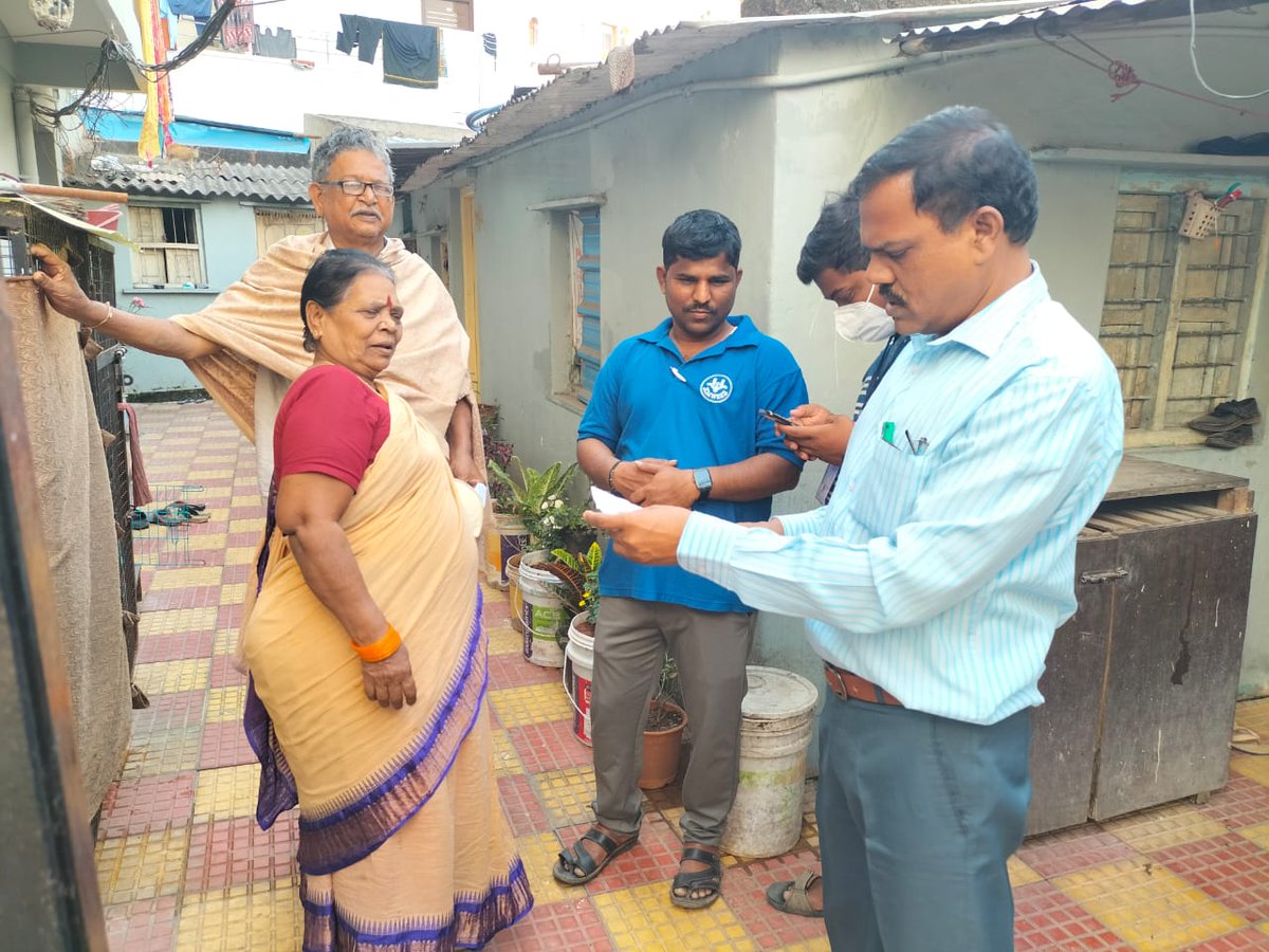 Sir, inspection of water supply and bill details  in durga nagar colony, along with staff under somajiguda section, SD-3, O&amp;M Div-6