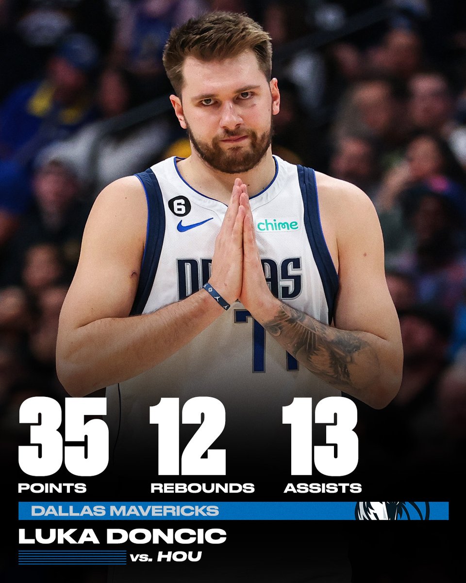 SportsCenter's tweet photo. A triple-double for Luka in three quarters 🤩 https://t.co/Ddh66g7cgx
