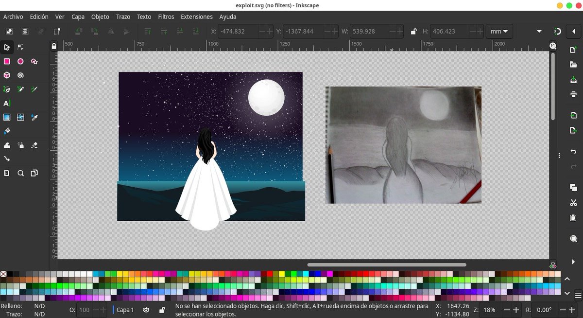 LeonDanArt's tweet photo. Tiene  más  8 años   que Dibuje a lápiz este dibujo; sin embargo, ahora lo puedo redibujar o #vectorizar en #inkscape y #retorcar con #gimp #Linux  "De la #Inspiracion al #trazo primera prueba de #color #vectorart https://t.co/j2dFQUiV7l
