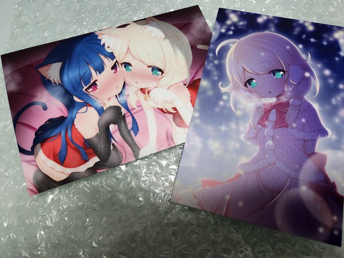 コミケのおまけポストカード届いたのだ!綺麗!明日持っていきます! 