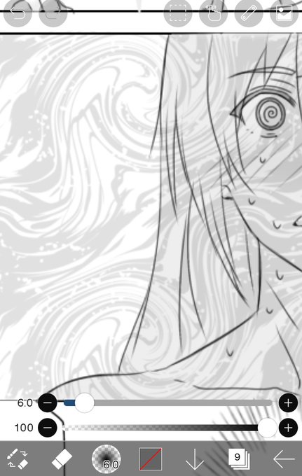 今までアイビス君のトーン素材使った事なかったから使ってみたら漫画っぽくなってる気がする!すご! 