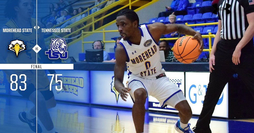 MSUEaglesMBB's tweet photo. Earned a big 83-75 win to open OVC play tonight in Nashville at TSU.

Mark Freeman (@_Swaggy0) poured in a career high tying 30 points! @jakewolfe24 (14) and @DrewThelwell (13) in double digits too. Eagles 11-23 from three-point land. Great start to OVC action. 

#OVCIt https://t.co/8nxCxyJaLT