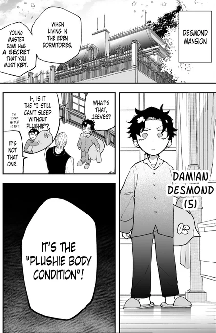 EN Translation 
⚠️ Damian become doll story (1/3)

(Translator @Kurogashi15)  
(Proofreader : @treeckostars )

 【Repost is prohibited.】#damianya
ダミアニャ漫画を翻訳していただきました
ありがとうございます🙇‍♂️ 