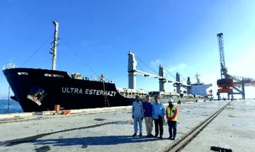 600,000 tons of wheat and fertilizers arrived at Gwadar, Pakistan! MvULTRA ESTERHAZY berthed on Dec. 29.