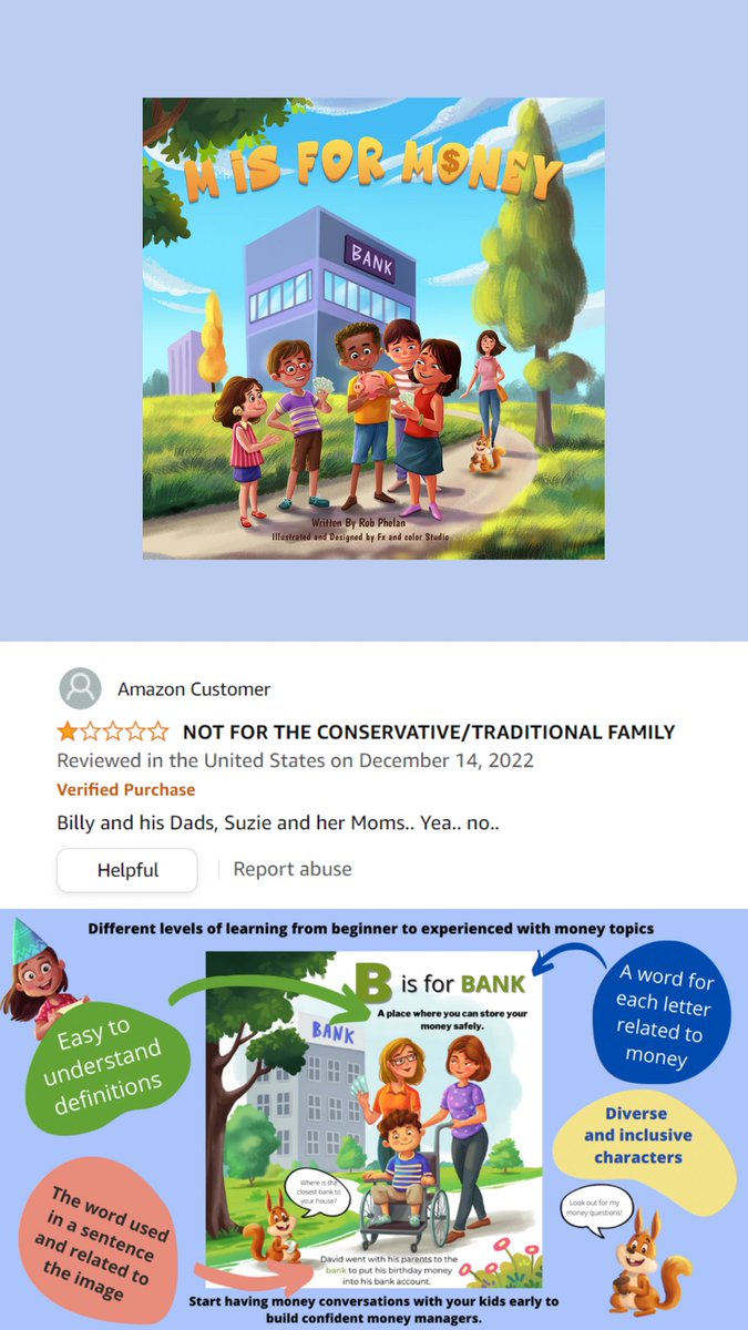 It’s not for everyone (well actually it’s
super inclusive and for everyone), but you’d think someone would read the product description and look at the preview before making a purchase. 

If you want to try and help me offset this negative review, go to amazon.com/M-Money-Rob-Ph…