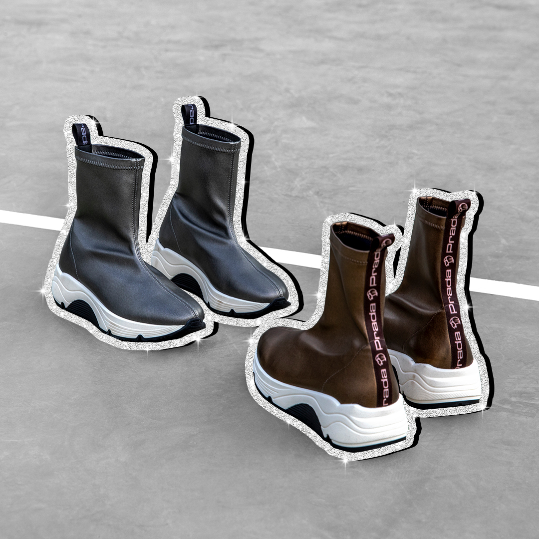 Prada_MX's tweet photo. Botín en piel vegana metalizada con suela deportiva.
#PradaMx #OI22 #Xmas #Winterseason https://t.co/98ny4b9qZb