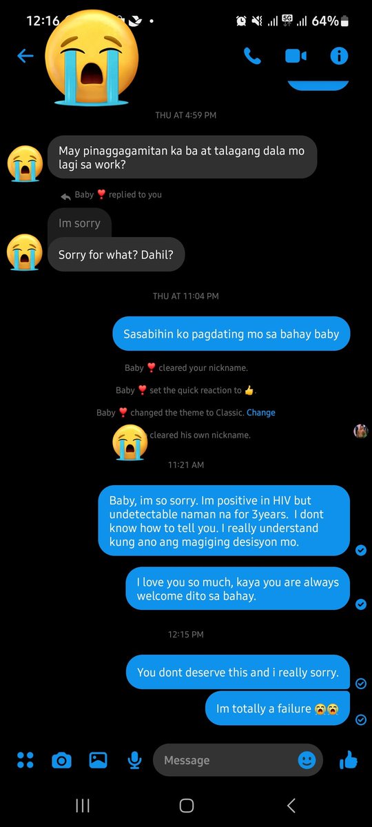 alterpositive's tweet photo. Ang hirap ng sitwasyon natin, 

Mahal na mahal ko siya at di ko alam paano magsisimula ulit kung hihiwalayan niya ako. Alam ko naman na deserve ko ito kasi dapat una pa lang sinabi ko na. 

Turning 5months na kami this Jan. 5, 2023. https://t.co/8yp5pSf2OU