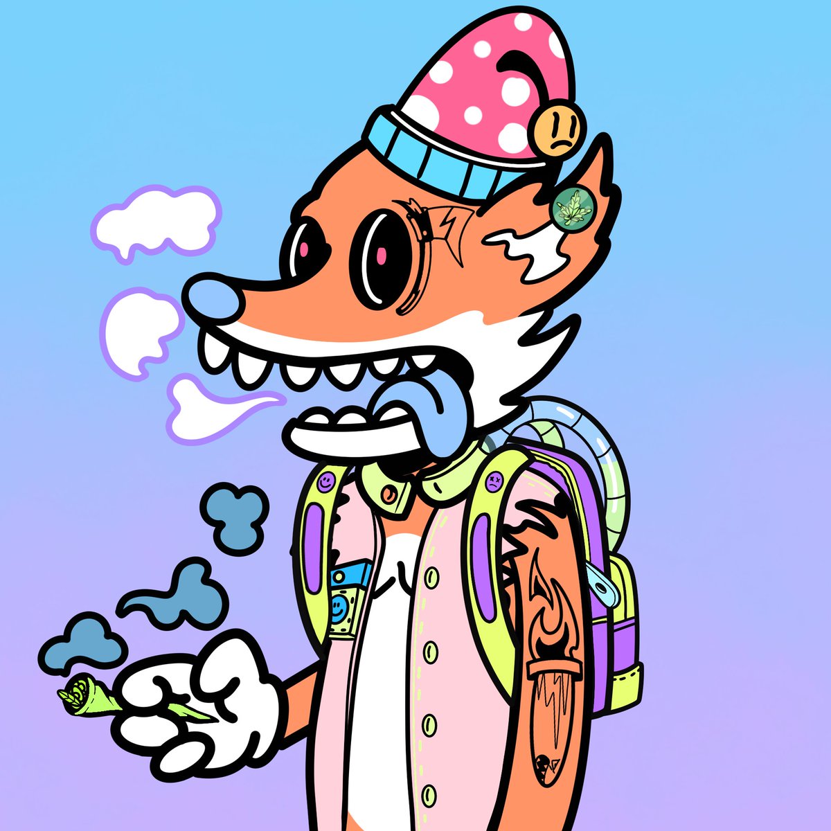 WeeFox4's tweet photo. Posting an NFT everyday until Snoop Dogg Retweet us. Day 54

#NFTCommunity #NFT #NFTcollections #Nftart #WeeFox #WeeFoxEveryday #NFTArts #420Life #StonerFam #cannabislife #SnoopDogg https://t.co/tBdYRu67Vf