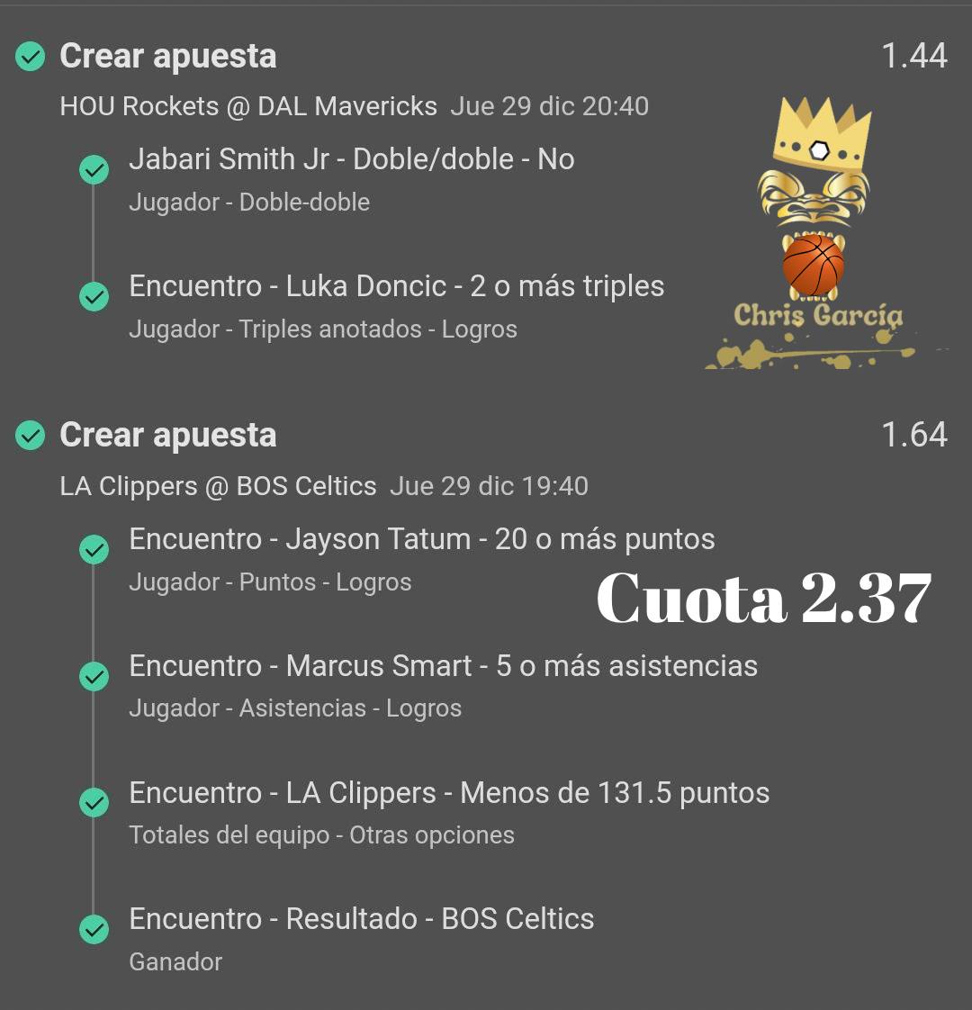 ChrisParlays25's tweet image. Ahora sí vamos a dormir muuuuyy rico 🎁🏆🤑🚀💵🔥👑😎💲🏈🏀🏒✅
1% probabilidad 🤑
99% Fe 🙏🏻
Insistir
Persistir
Resistir
Pero sobre todo nunca desistir 😎🏈🏀🏒✅🤑
Felicidades a los que le dieron en la madre al casino hoy. ✅
@juanardila87