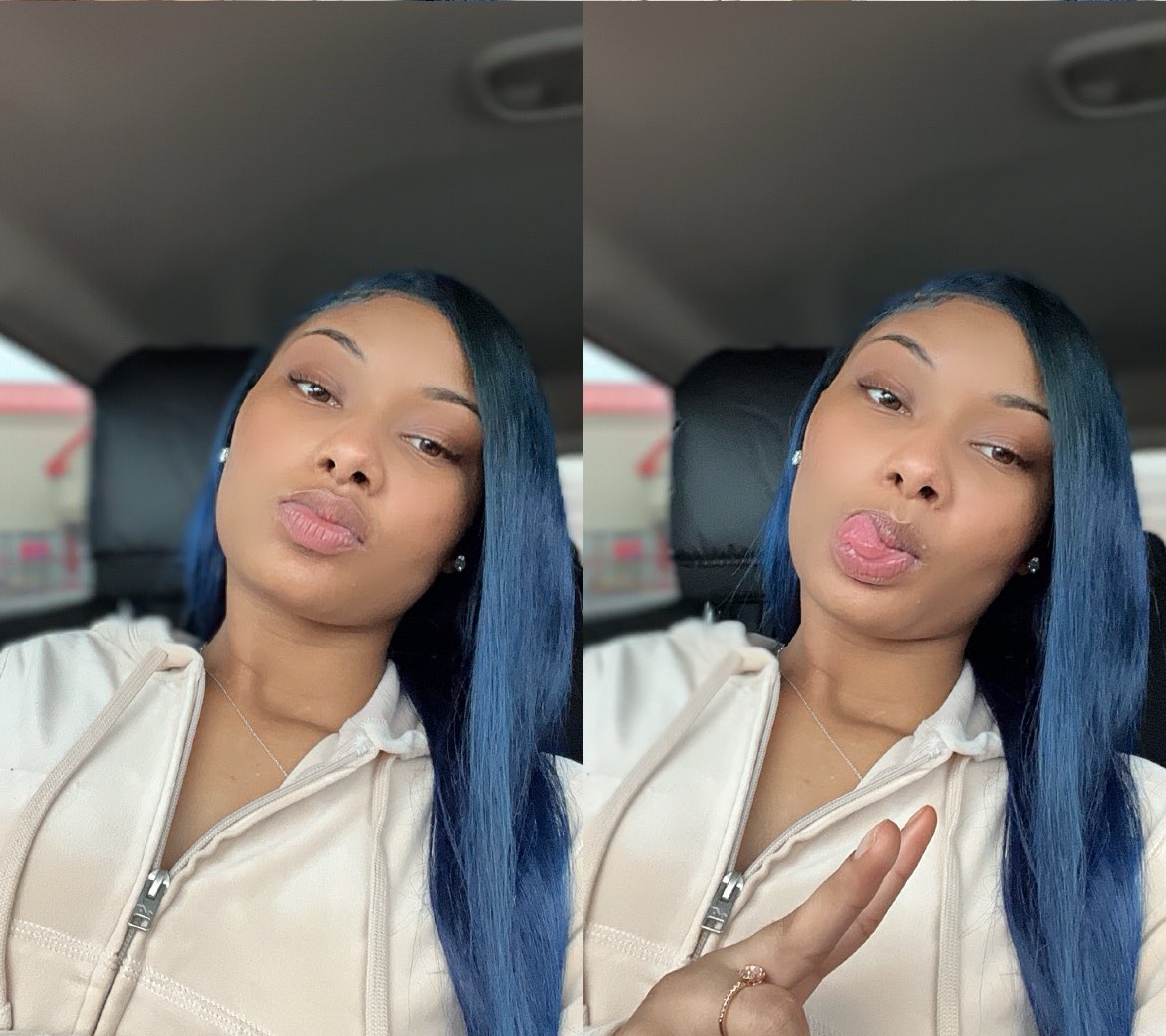 AshantiGritter's tweet photo. #bluehead🥰💙 https://t.co/Fd7lB2Ej6o