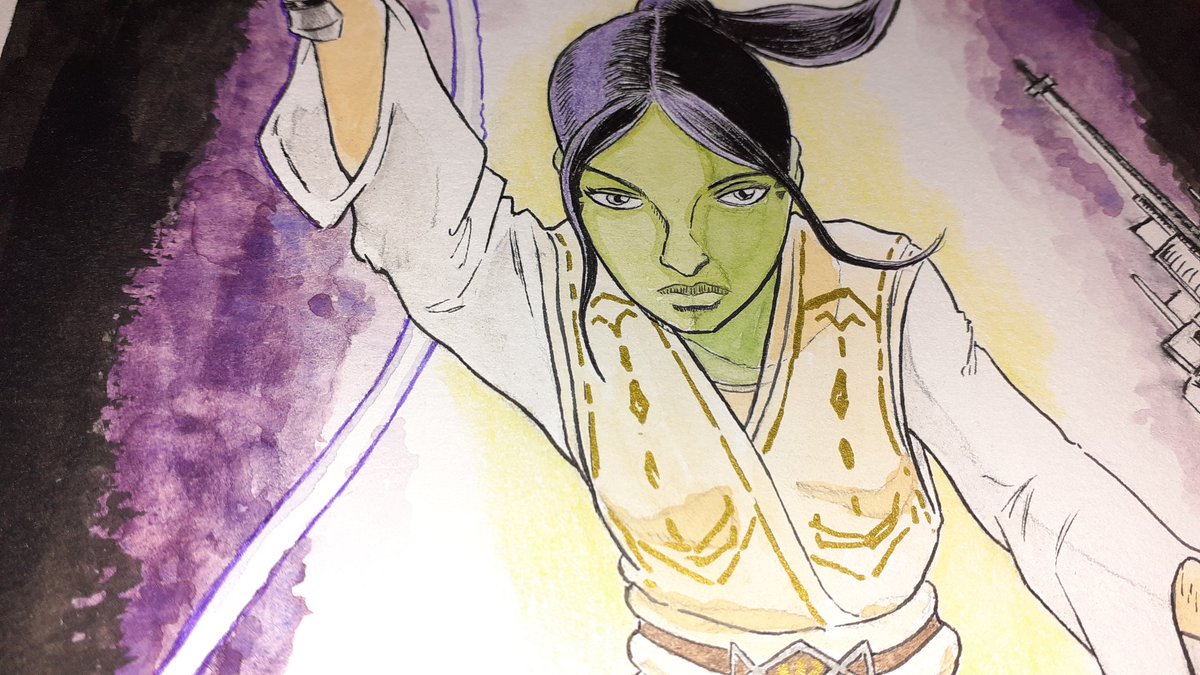 theBdrawings's tweet photo. Les dernières finitions pour l'ultime commande de l'année qui sera remise en main propre demain, lors du réveillon le 31 !
#Vernestra #VernestraRwoh #Vern #Jedi #StarWars #TheHighRepublic #drawing #illustration #inking #inkingtime #TrueArtist #NoAI #Commission #art #Nantes https://t.co/8Qo7XLiBZO