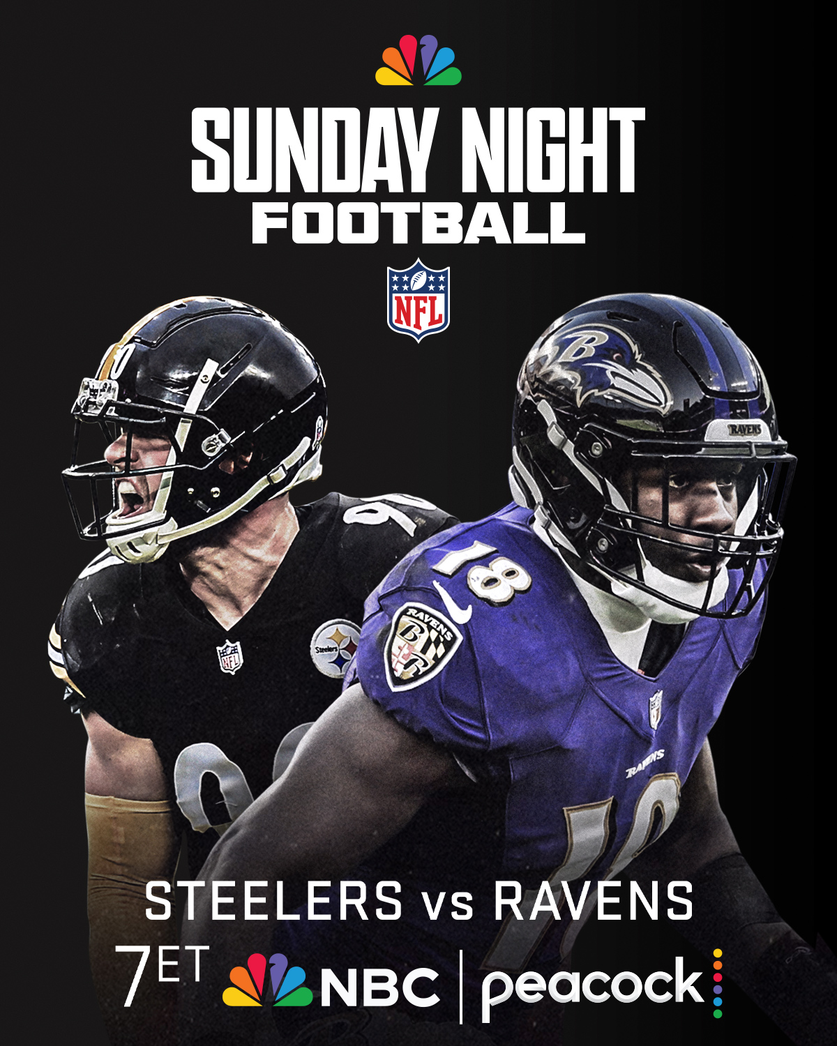 sunday night football pittsburgh steelers