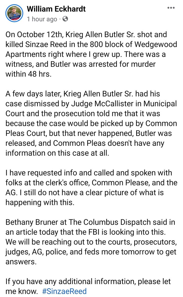 weforcolumbus's tweet image. Update on Sinzae Reed. I will hopefully know more tomorrow. #SinzaeReed