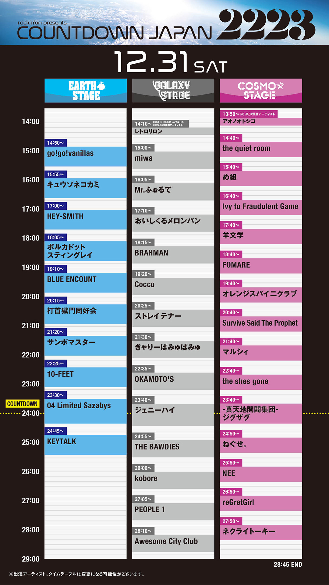 カウントダウンジャパン19/20 31日　×２枚 97141-87-