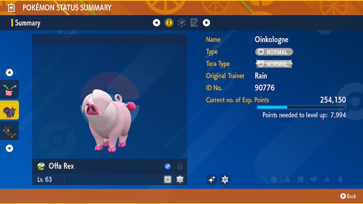 studpuffinn's tweet image. Pokémon SV is my first time shiny hunting! I’m super excited, I had my first successful hunt tonight with Swablu - the other three I found full odds while playing through the story 😋