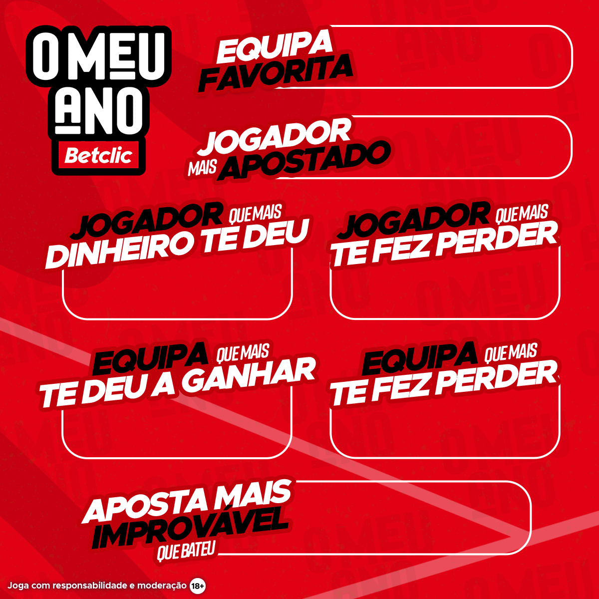 Quase, quase a entrar em 2023 mas antes queremos saber como foi o teu Ano Betclic 🤑

- Dá RT
- Comenta com as tuas respostas e coloca o username Betclic. 

A Betclic está atenta e pode ser que tenhas alguma surpresa…