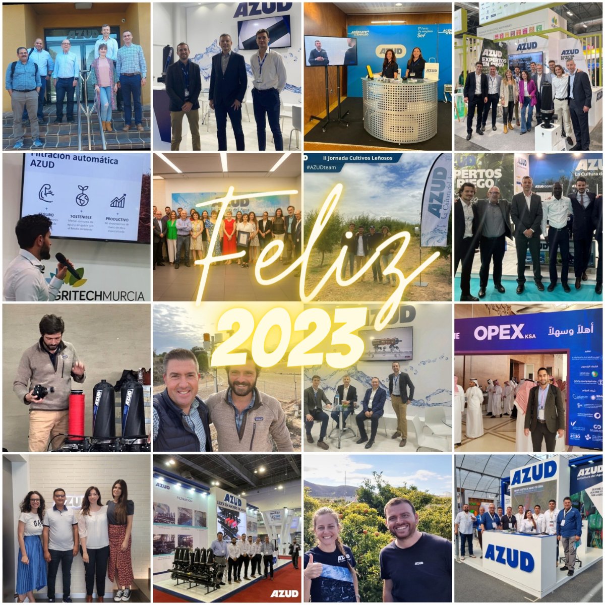 ¡Acaba el 2022 y toca dar la bienvenida al 2023!🥂

Despedimos uno de los años más convulsos que conocemos. No obstante, desde #AZUDteam afrontamos la llegada del 2023, como siempre, con ilusión💫

Agradecemos a todos por ser parte de nuestro 2022🤗 

¡Feliz y Próspero 2023!🍾