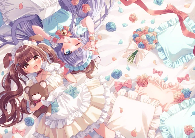 メイドとミク率高え#今年も残りわずかなのでお気に入りの4枚を貼る 