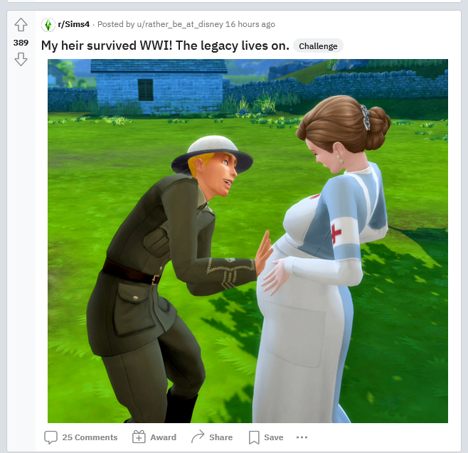 Bubbletchi's tweet image. bro the sims 4 reddit is crazy what
