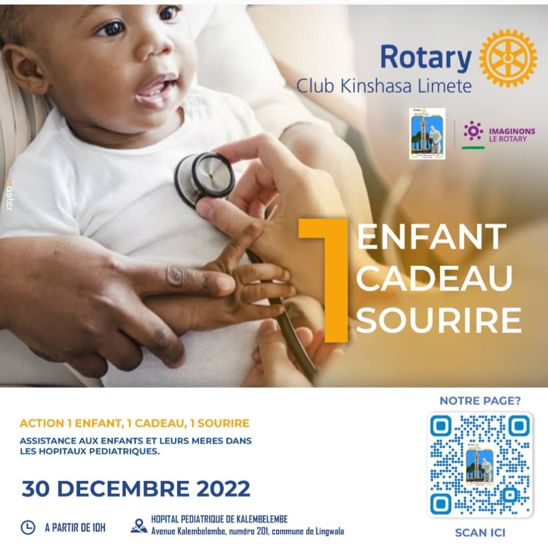RotaryKinLimete's tweet photo. Le Rotary Club #Kinshasa Limete est à l'hôpital de Kalembelembe ce matin pour une de nos actions phares. Le Club soutient cet hôpital depuis des années afin d'aider ses enfants et ses mères. En cette période il est important de donner un peu de joie! @OKasindi https://t.co/Az2FZ2qJYA