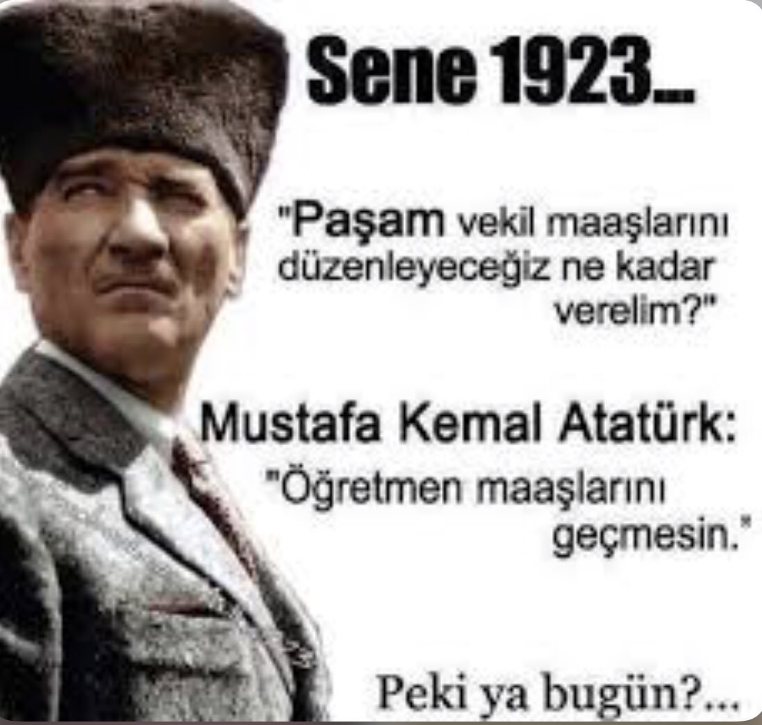 Öğretmen 30 bini hak etmiyor !!!
Öğretmen 59 bini hak ediyor...
Çünkü Millet Vekili maaşı 59 bin lira...

 #Ogretmen30BiniHakediyor