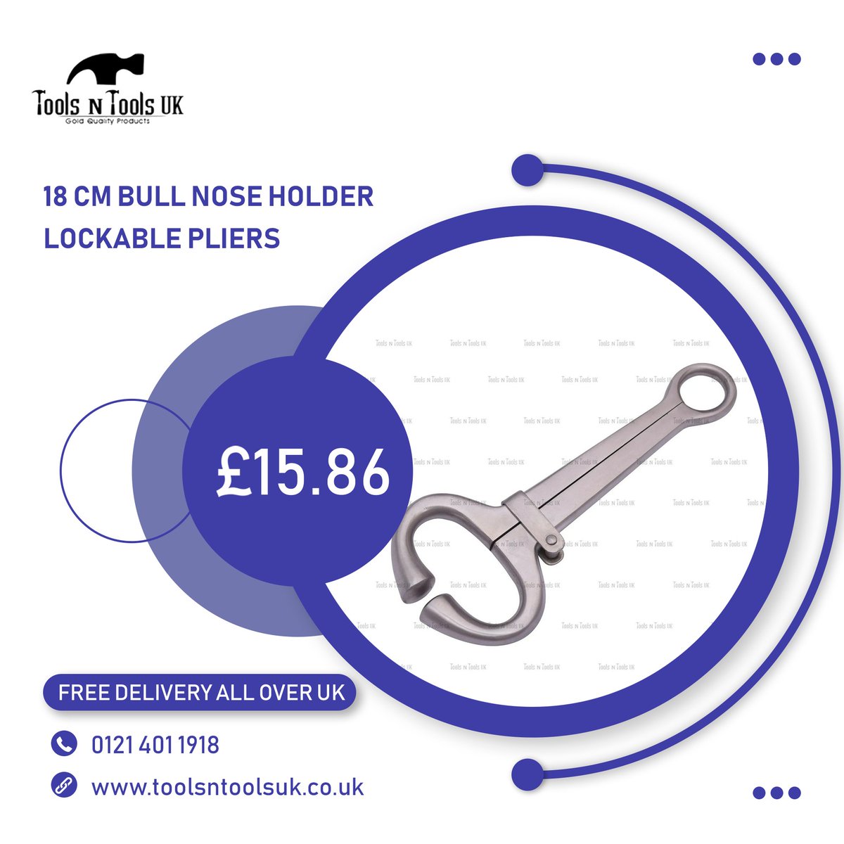 ToolsnToolsUK1's tweet image. 18 cm bull nose holder.
✅ FREE DELIVERY ALL OVER UK
#toolsntoolsuk #uktools #pliers #hardwaretools #toolsforlife #jewellerytools #dentaltools #ordernow #topquality #bestintown #ukbrand #freedelivery