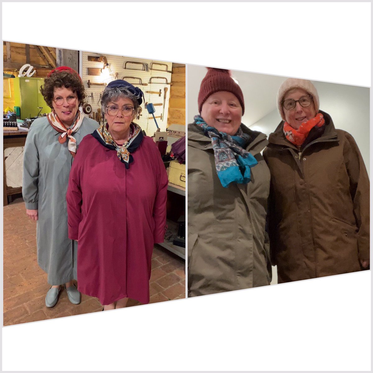 In London last night to see Elf and my sister caught our reflection in the tube window &amp; started laughing and said “since when did we become French &amp; Saunders 😂😂😂 
#tittingabout <a href="/Dawn_French/">Dawn French 💙🔴🏳️‍🌈🇺🇦🇵🇸</a> &amp; <a href="/ferrifrump/">Jennifer Saunders</a>