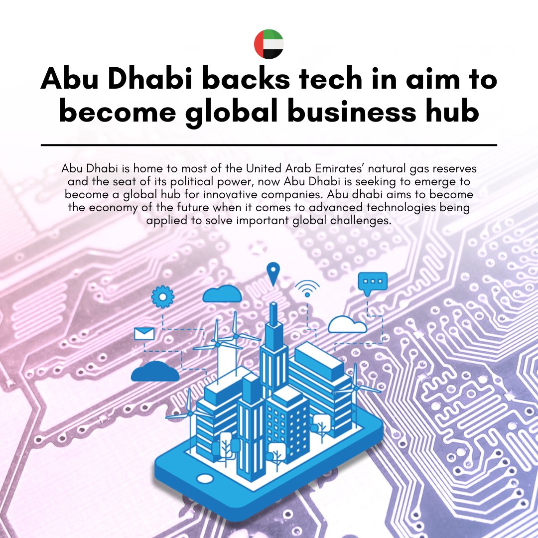 Currently, Abu Dhabi is attempting to emerge from Dubai's commercial ghetto and establish itself as a hub for international startups. #AbuDhabi #GlobalTechnologyHub #UAE