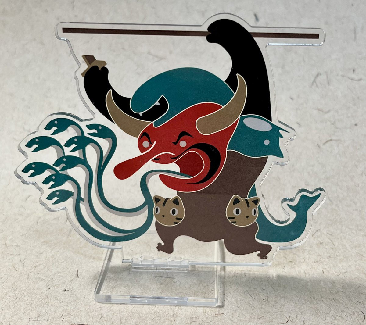 「あとは一人をいい事に「すこやか河童シリーズ」アクスタ、アクキー!扇子も持っていき」|桂つかさのイラスト