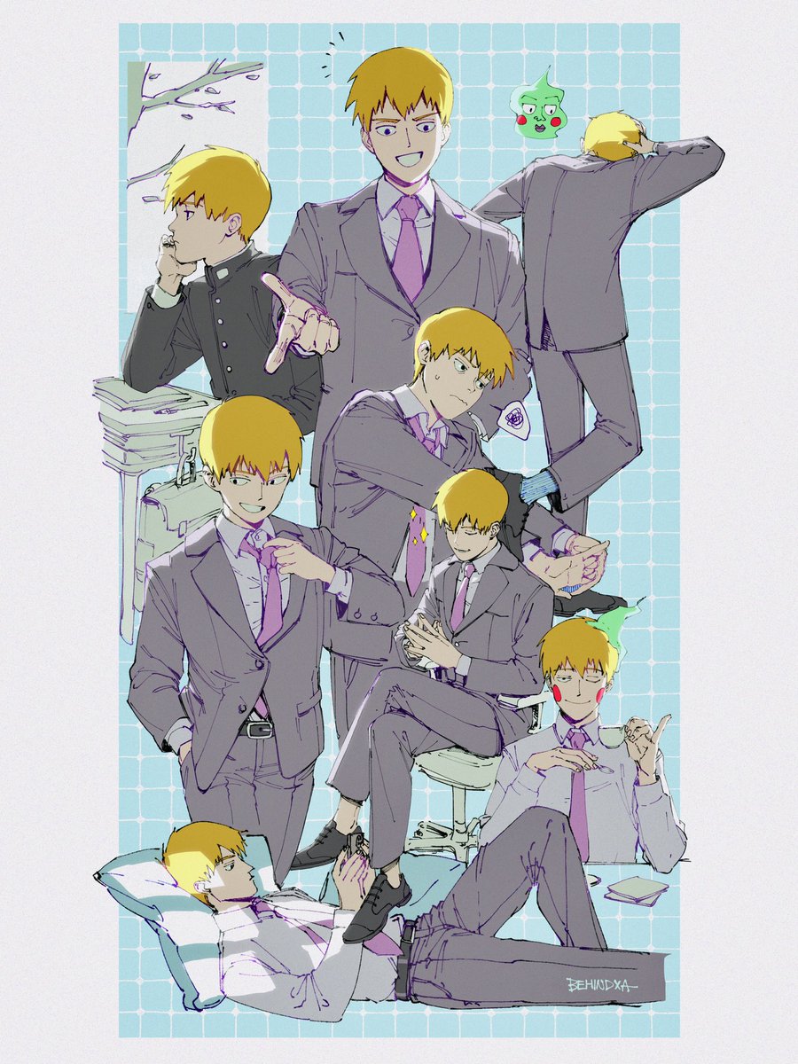 「I, Reigen Arataka, shall accept this job」|BEHIND /Commission/のイラスト