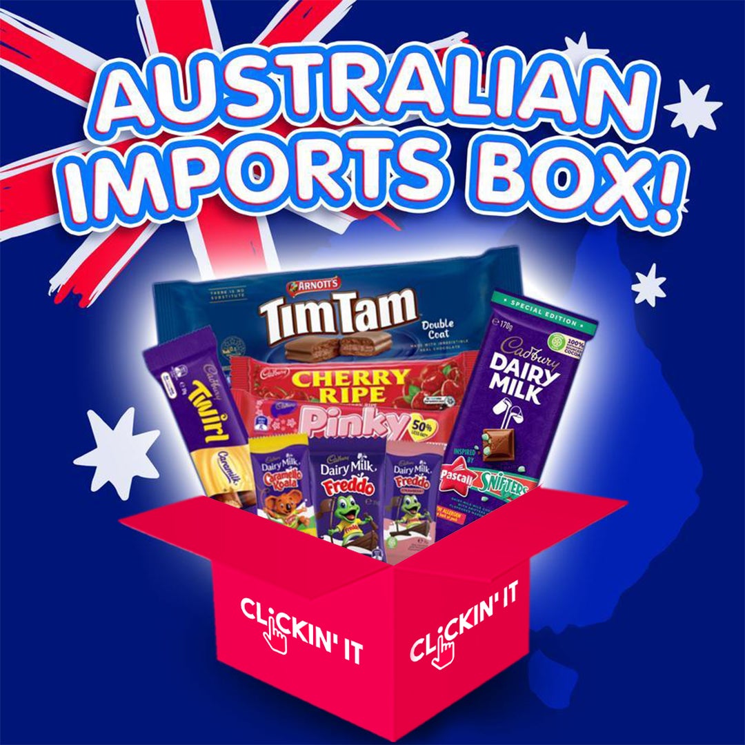 Have you checked out our Australian Imports Bargain Box! 🦘

Plus we've had loads of NEW IN AUSTRALIAN STOCK!

Shop all Australian Imports here!👇
clickinit.co.uk/collections/au…