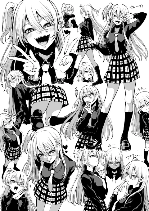 金髪jkらくがき 