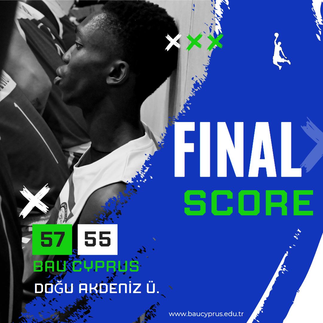 CyprusBau's tweet photo. UniLig 5. Hafta maç sonucu:

BAU Kıbrıs Basketbol 57 – 55 Doğu Akdeniz Üniversitesi

UniLeague Round 5 final score:

BAU Cyprus Basketball 57 – 55 East Mediterranean University

#bau #baucyprus #baufamily #welovebau #youmatterwecare #baucyprusbasketball #markuts https://t.co/FFLfHEQHfN