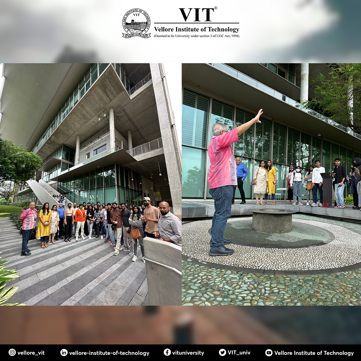 VIT_univ's tweet photo. The #SchoolofArchitecture (#VSPARC) of #VIT recently organized #TravelLearning for its students, wherein they performed #internationalacademiccollaboration with #UTMMalaysia, and attended an event at #NationalUniversityofSingapore.
#Architecture #VITArchitectureStudents https://t.co/1xhDDExLNf