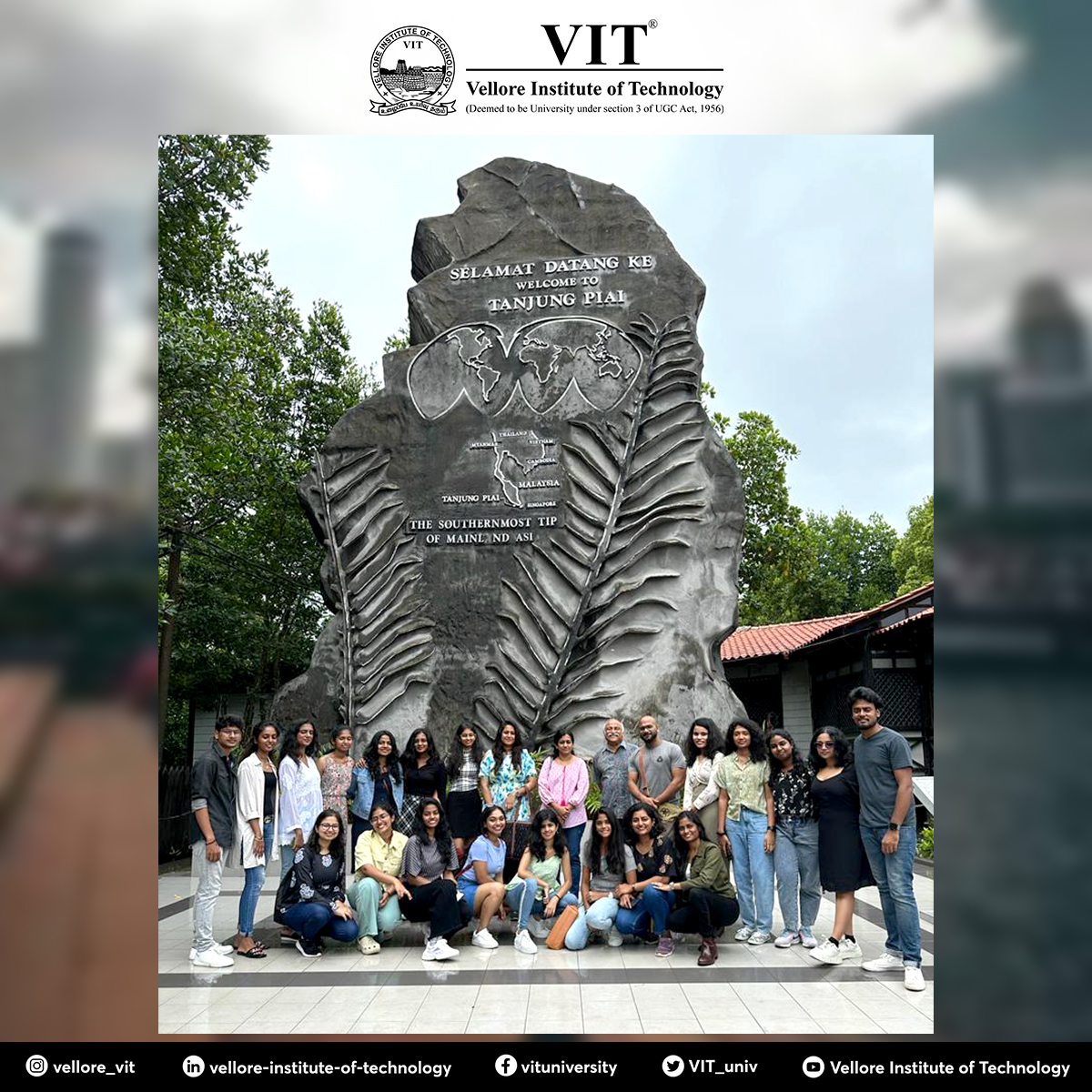 VIT_univ's tweet photo. The #SchoolofArchitecture (#VSPARC) of #VIT recently organized #TravelLearning for its students, wherein they performed #internationalacademiccollaboration with #UTMMalaysia, and attended an event at #NationalUniversityofSingapore.
#Architecture #VITArchitectureStudents https://t.co/1xhDDExLNf