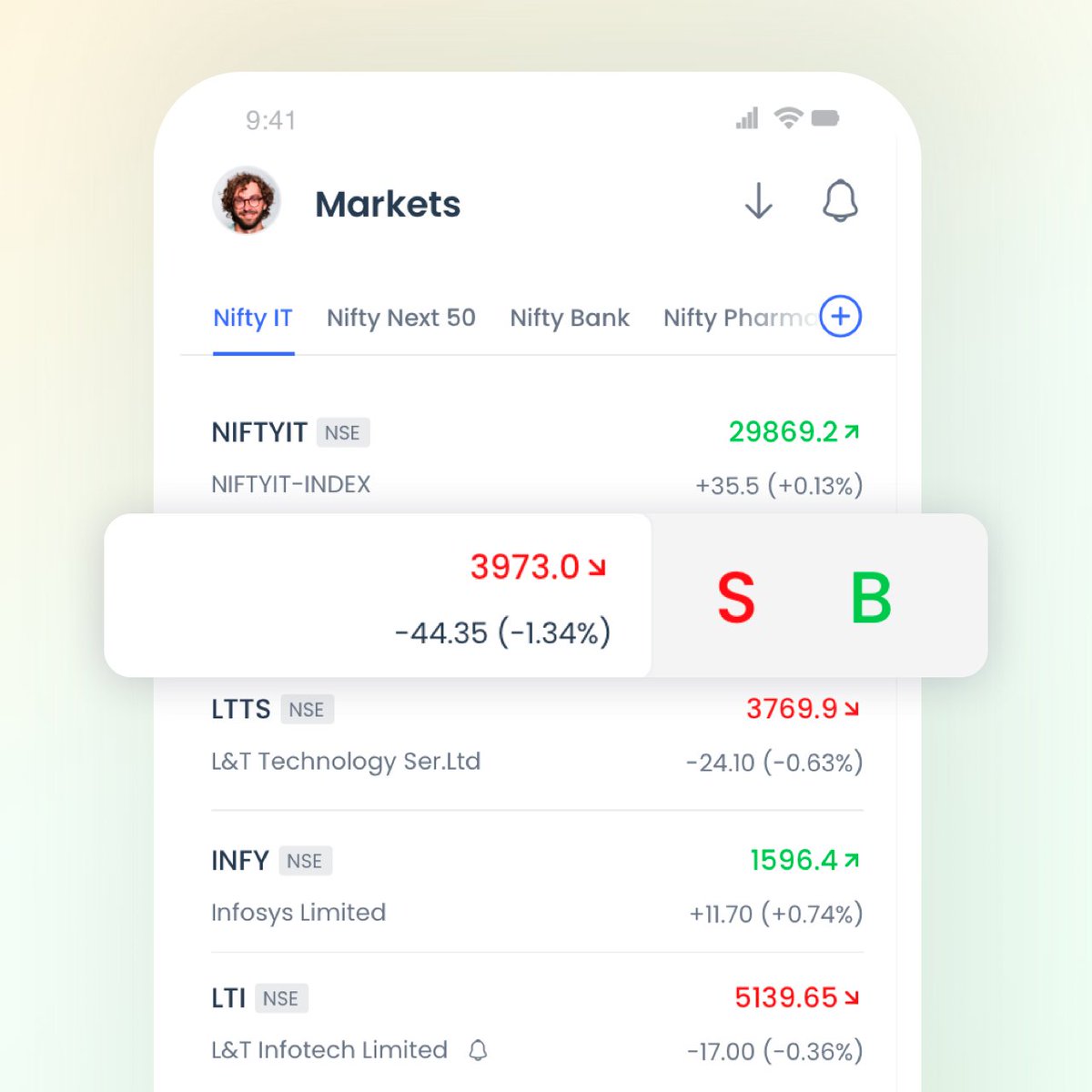 AlthafAslam_'s tweet photo. @ArayanTrader @fyers1 Hey @ArayanTrader You can swipe a  symbol from left to right to place an order directly from your watchlist.

Happy trading :) https://t.co/NU0ZUUeTTS