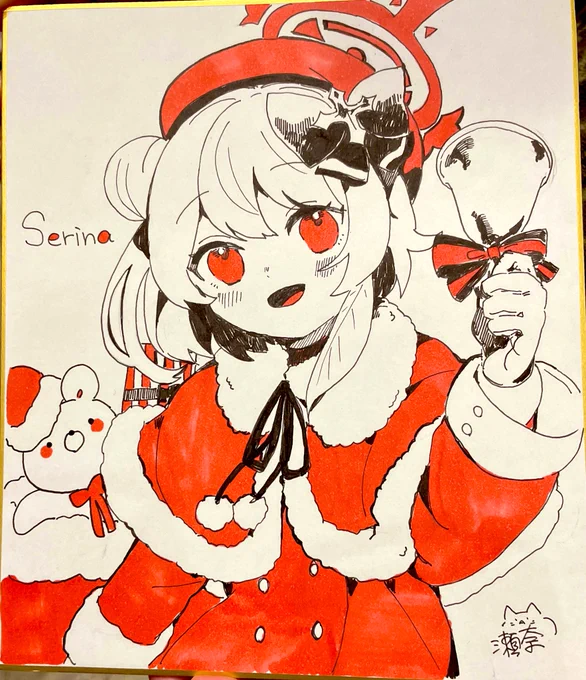 描いた色紙でるよ〜 