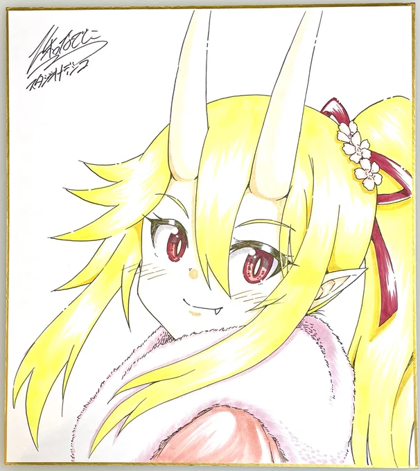 明日のコミケ2日目に頒布する色紙です!!2日目 西め15a スタジオナデシコ (1/3) 