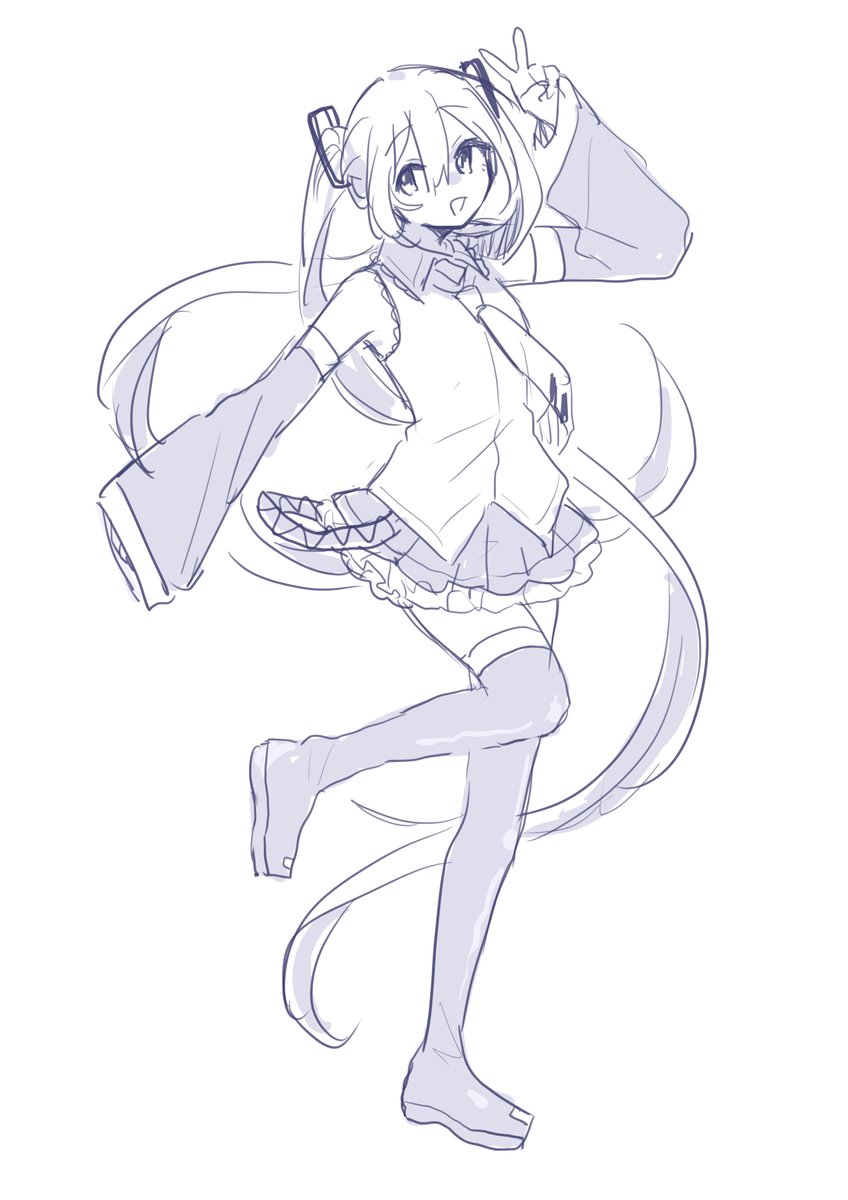 初音ミク 「」|れゐなのイラスト