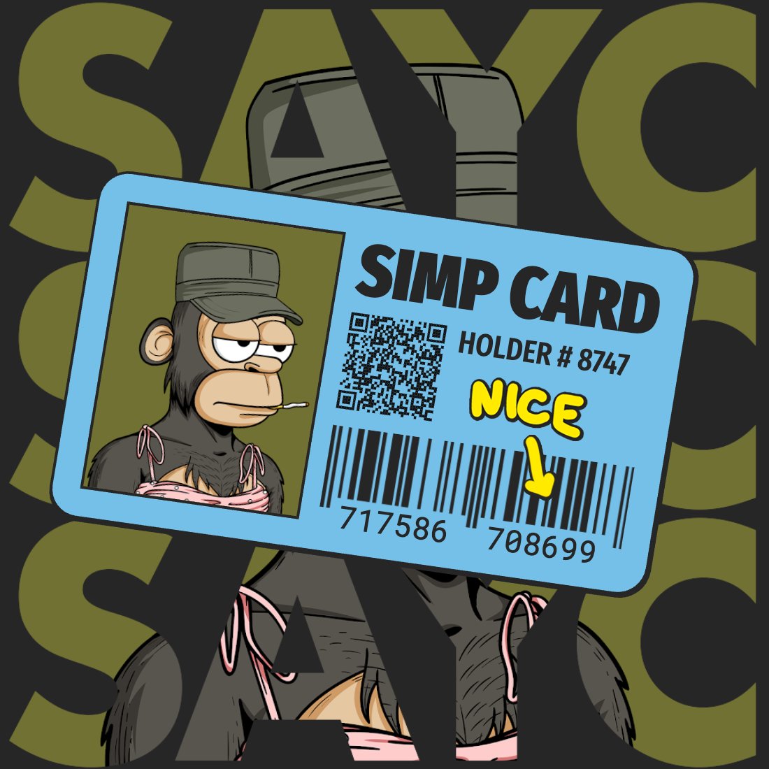 layzjamal's tweet photo. Simp Card ๐ @SimpApeYC
69
#nft #NFTCollection #NFTCommumity #SAYC #SAYCfam #BAYC #MAYC #RAYC #DOGC #BTYC #AVSDYC #BYAC #YAC #PAYC #ZAYC #opensea #nftart #NFTartwork #nftcollector #simpcard https://t.co/K4T5QjOt5y