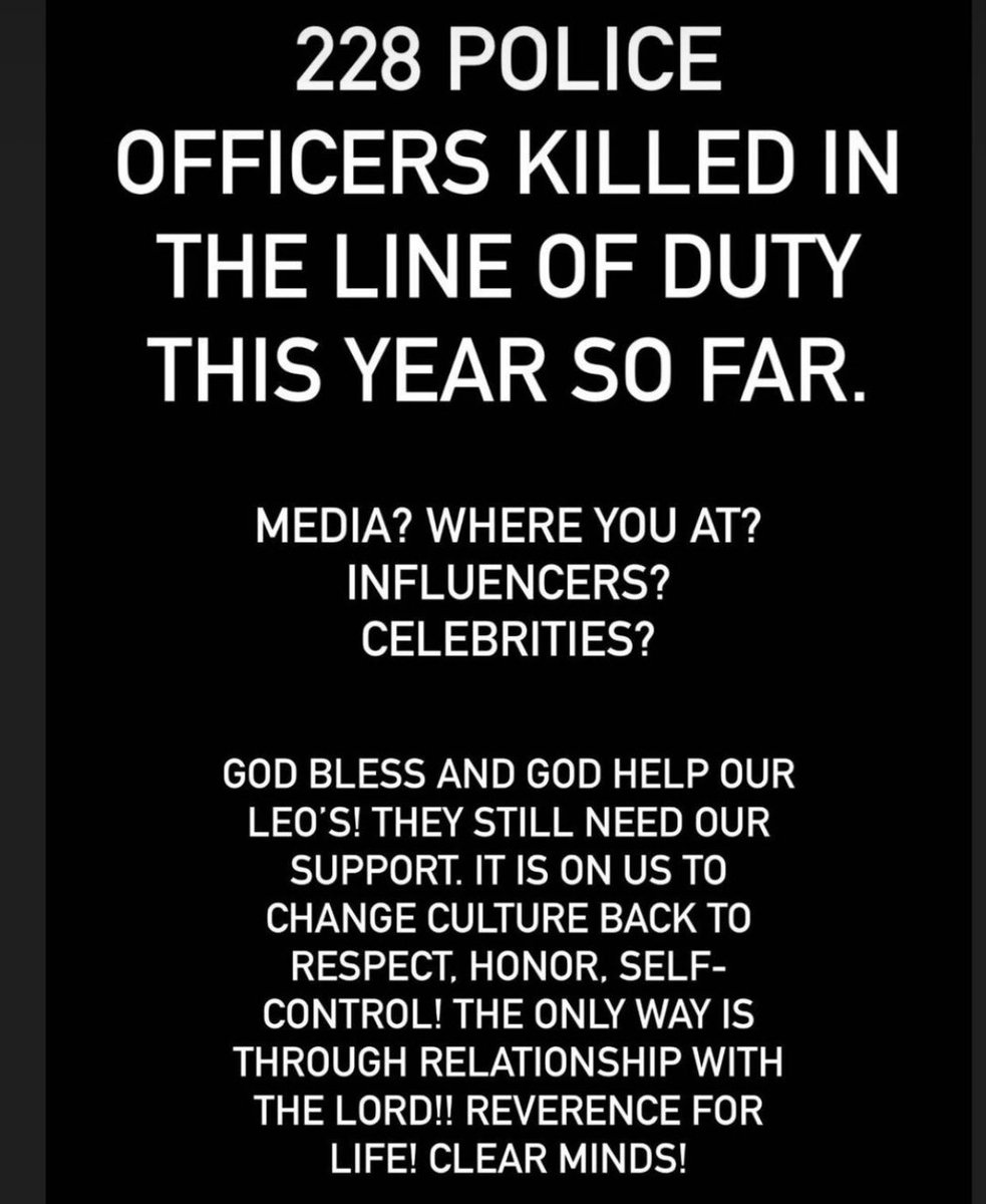 #OnPatrolNation #OPLive 🙏💙 Please Retweet this!! Let’s keep it going because this needs to stop! We are losing more & more of our LEO’s everyday. They are all out fighting for our safety everyday let’s do our part here! God Bless you all & Be Safe 💙🙏 RT RT RT