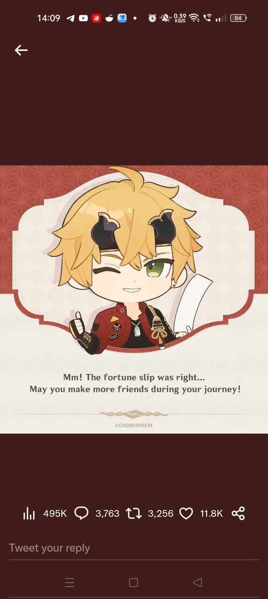 youinuse's tweet photo. @GenshinImpact #GenshinImpactLotteryEvent 
I wish that this game would expand even more so that I can make more friends https://t.co/WPKv2bD22a