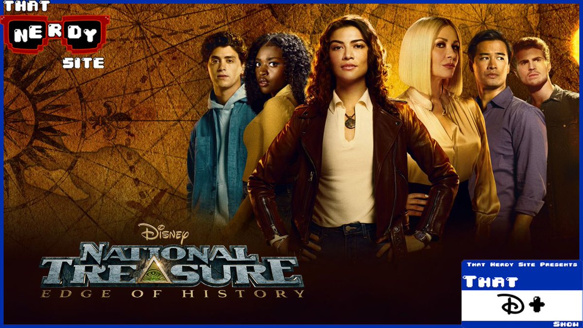 ThatNerdySite's tweet photo. .@TrevorJStarkey, @irrelevantjokes, and @LeftyLoggy are back to wrap up 2022 with a look at the first episode of the National Treasure Disney Plus show "Edge of History," which is basically a CW show mixed with the National Treasure formula.
https://t.co/FEfhnU8AgM https://t.co/3wEtMMDAb4