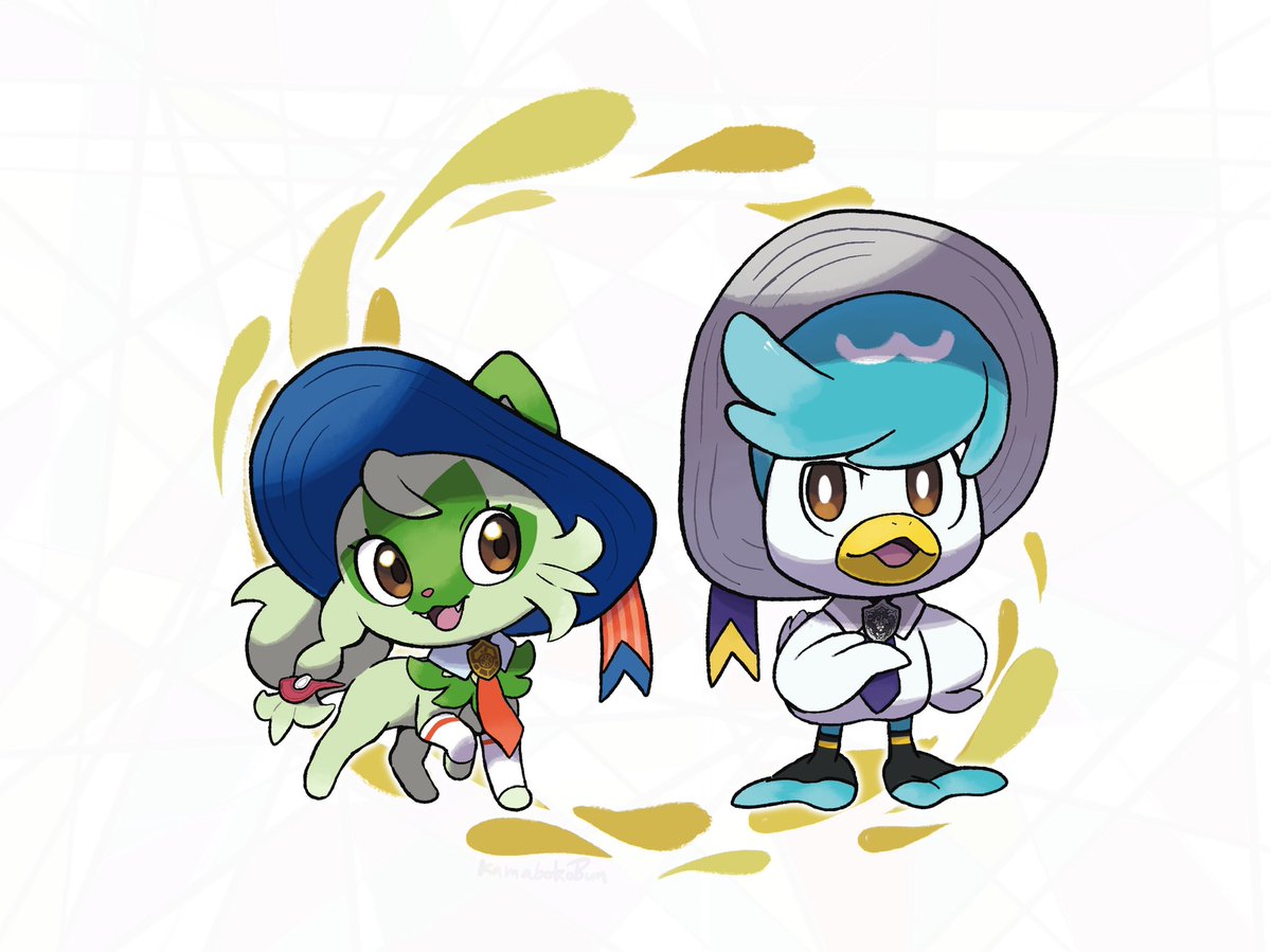 KamabokoBun's tweet photo. Scarlet &amp; Violet Poké AU: The Protagonists https://t.co/M1vMybhIbp