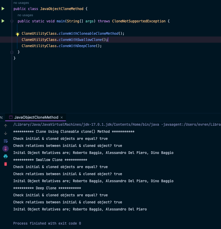 evrn_tan's tweet photo. Clone Objects in #Java;

Object class provides clone() method to create a copy of an object.

- Swallow Copy ➡️ Changes are reflected, object are not 100% disjoint
- Deep Copy ➡️ Changes are not reflected, object are 100% disjoint

https://t.co/GqHc6M58se

#WeeklyJavaTips https://t.co/0bpcreySoV