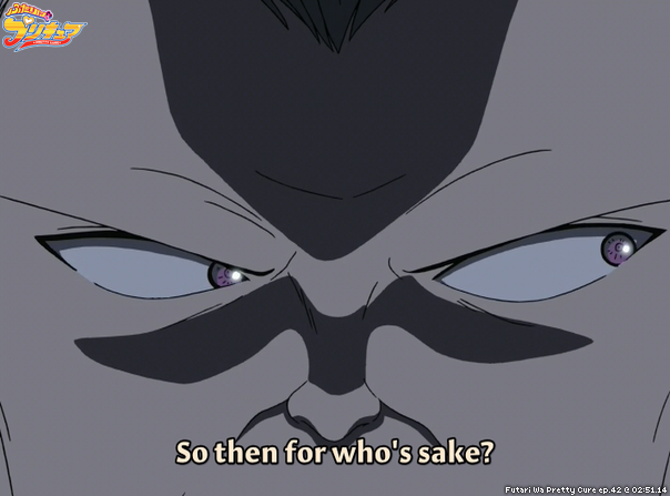 Futari Wa Pretty Cure ep.42 @ 02:51.14
"So then for who's sake?"
#PreCure