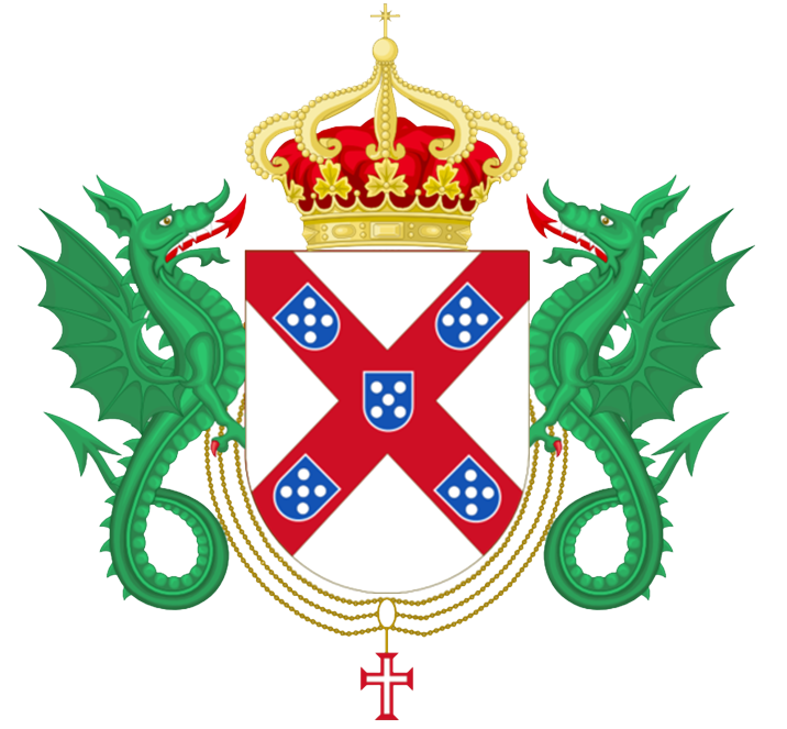 This new flag was designed to incorporate the dynastic colours of the Emperor and Empress of Brazil.