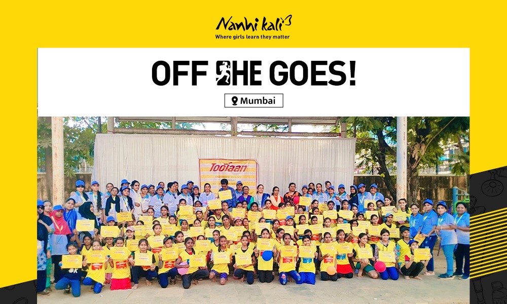 NanhiKali's tweet photo. Maximum Mumbai! The district-level #ToofanGames in the city were a resounding success! Nanhi Kalis participated with great zeal, winning us over with their sportsmanship. #EveryGirlMatters https://t.co/0uclQAbQi1