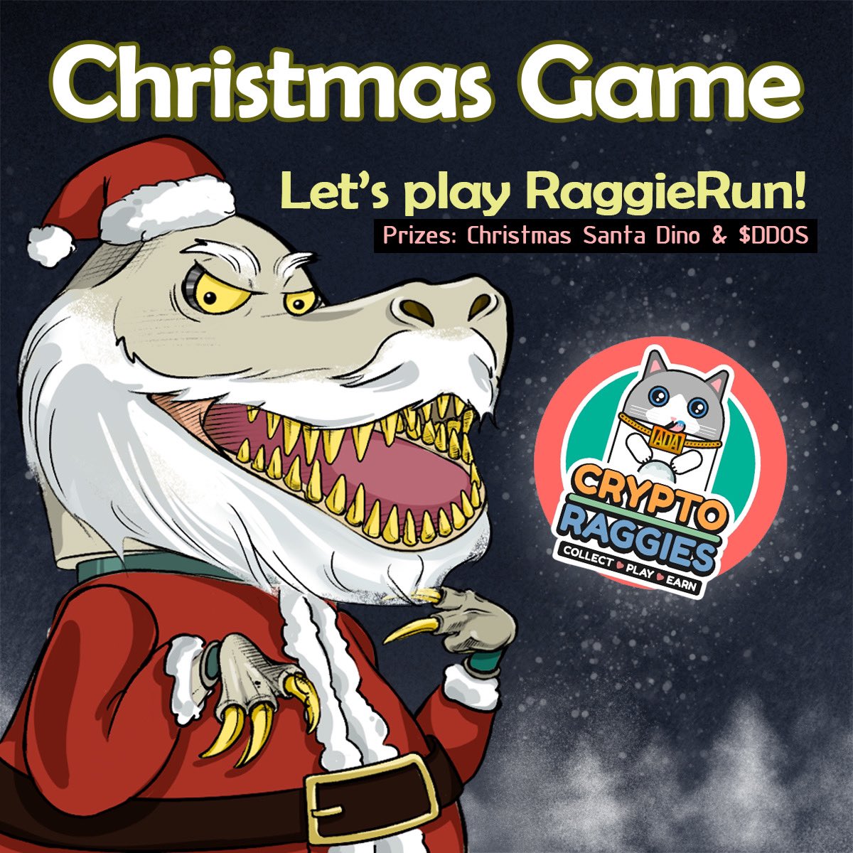 DDoS_CNFT's tweet photo. GM Dinos, don’t forget to play @CryptoRaggies RaggieRun to win Santa Dino Claus!

#CNFT #CNFTCommunnity #Cardano https://t.co/5lvfha8wA2